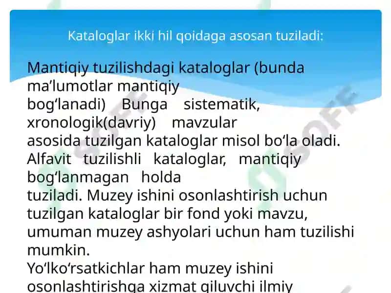Muzeyning Ilmiy Ma'lumotnoma Apparati 4