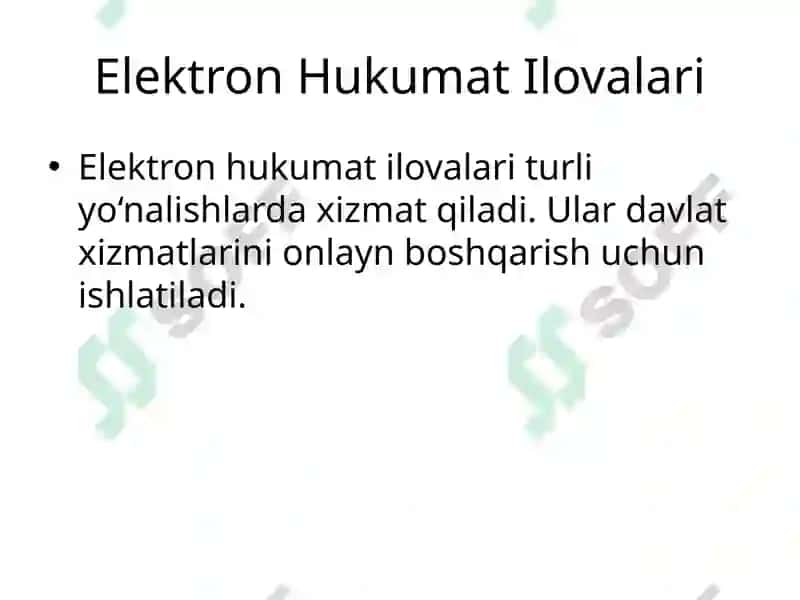Elektron Hukumat Ilovalari 4