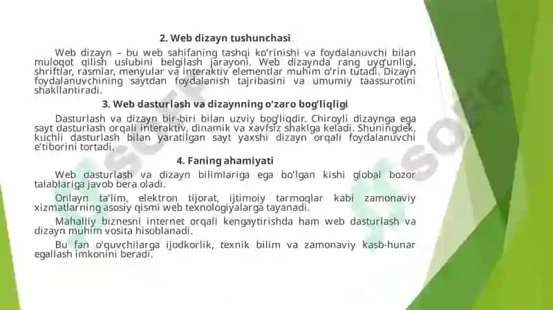 Web dasturlash va Dizayn 4