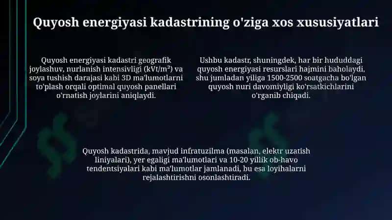Quyosh energiyasi kadastri 4