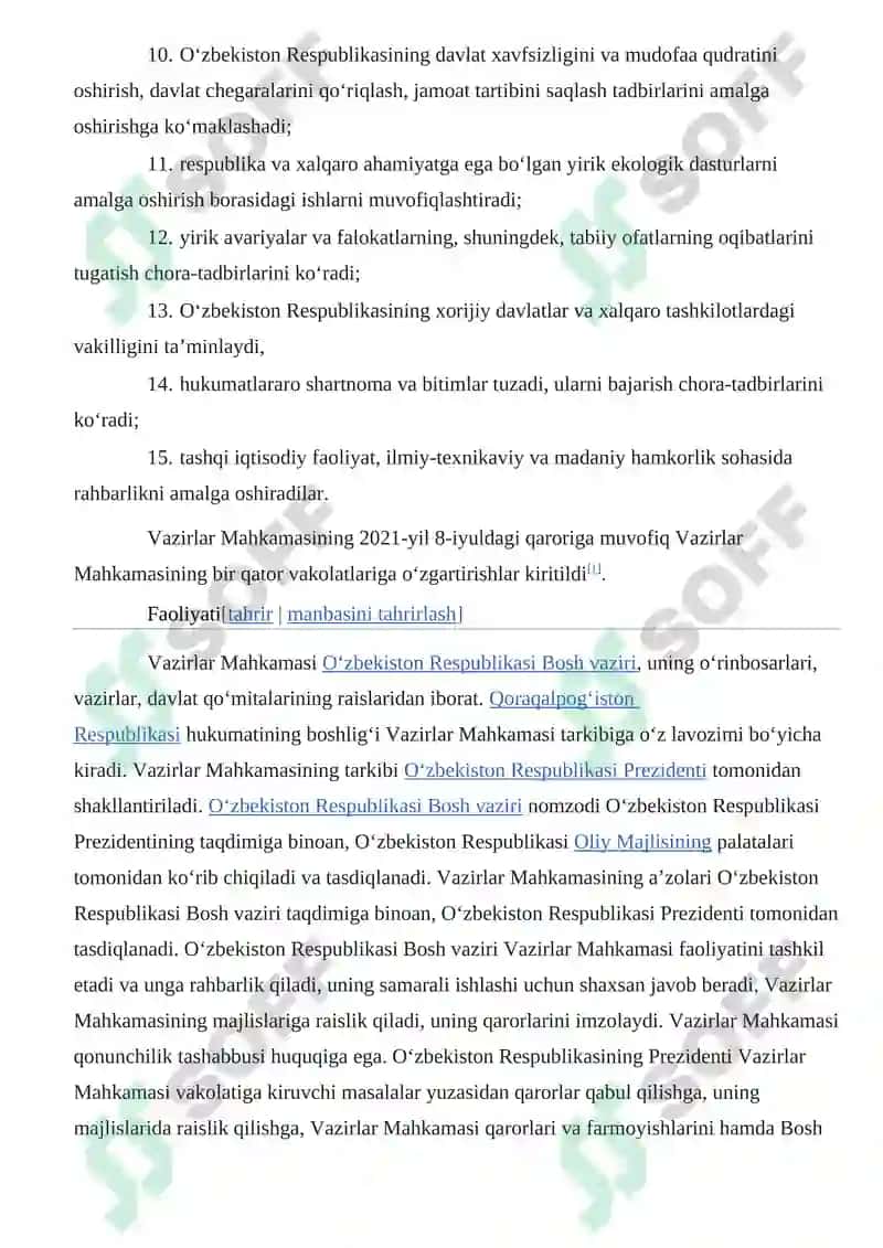 Oʻzbekiston Respublikasi Vazirlar Mahkamasi 4
