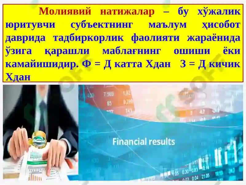 Mолиявий натижа ва рентабеллик кўрсаткичларитаҳлили 4