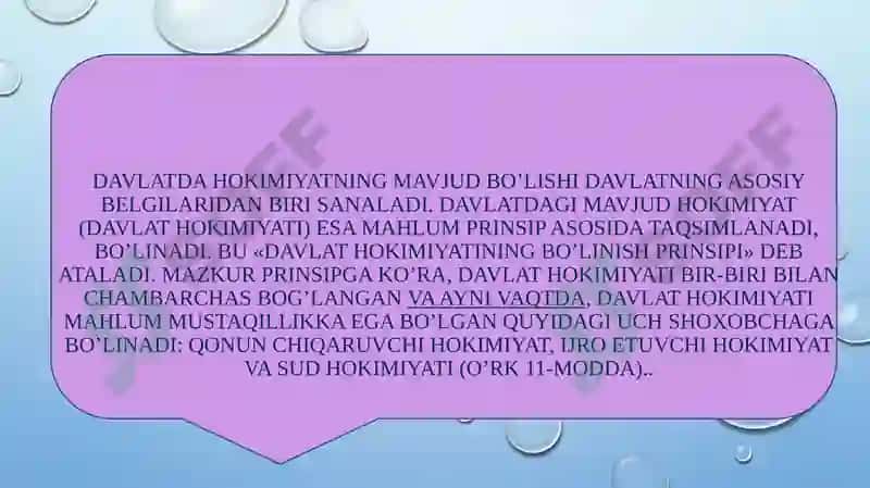 O’zbekistondagi hokimiyatlarining bo’linishi tamoyili va konseptual asoslari 4