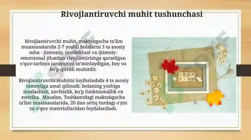 Rivojlantiruvchi muhitning turlari 4
