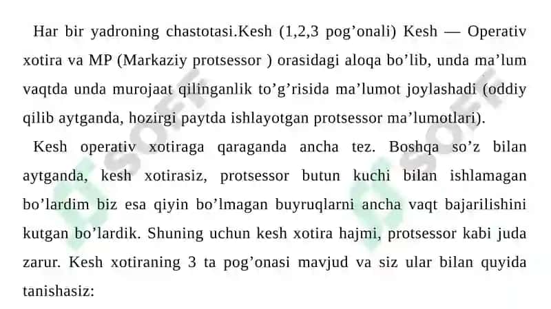 Kompyuter protsessorlarining tuzilishilari 4