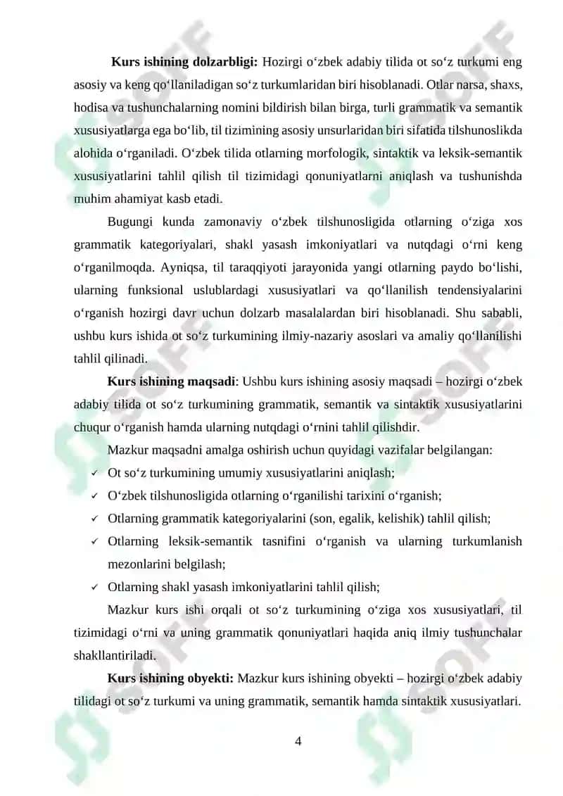 Hozirgi oʻzbek adabiy tilida ot soʻz turkumi 4