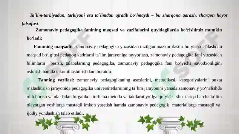 SEMINAR MASHG‘ULOTI 4