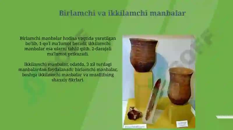 Manbalarni turkumlash 4