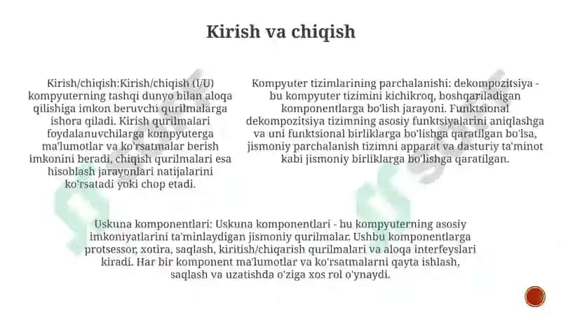 Kompyuter Tizmli Bloklarni Qismlarga Ajratish 4