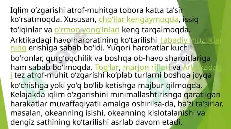 Iqlim O’zgarishi va Uning Inson Faoliyati 4