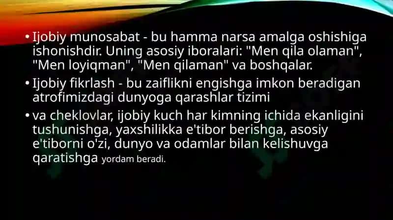 Pozitiv psixologiya yo’nalishi va uning maqsadi 4
