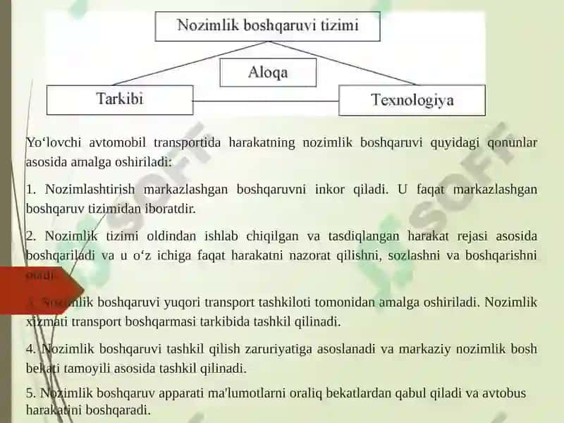 Avtomobillardayo‘lovchilarni tashishni boshqarish 4