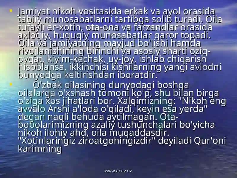 Oilashunoslik fanining maqsad va vazifalari 4