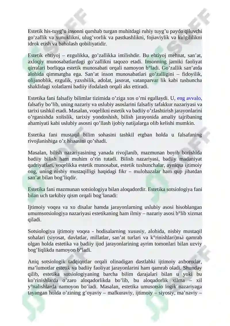 ESTETIKANING ZAMONAVIY MUAMMOLARI 4