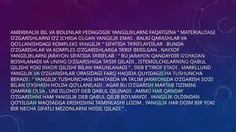Innavatsion Pedagogik jarayon Qonuniyatlari 4