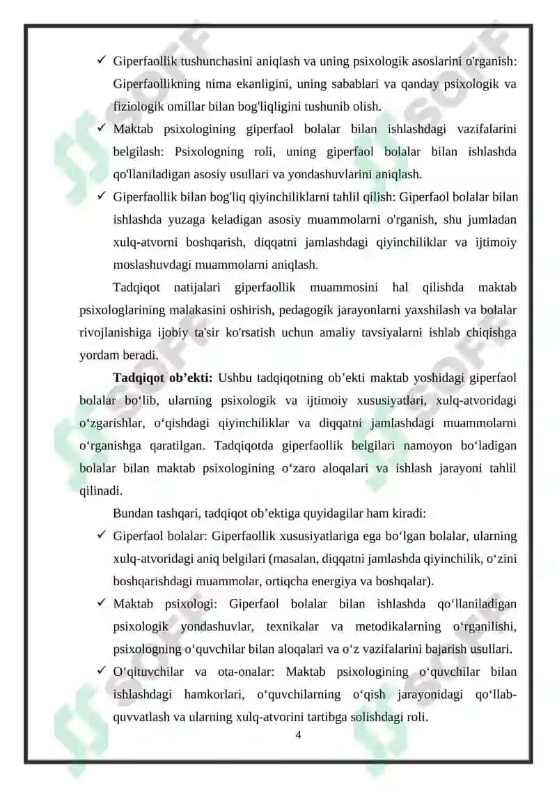 Maktab psixologining giperfaol bolalar bilan ishlashdagi o'ziga xos xususiyatlari 4