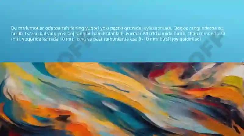 Blankalar – bosma ish qog‘ozlari qanday bo‘lishi kerak? 4