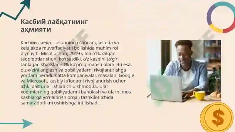 Касбий Лаёқат, Касбга танлаб олиш 4