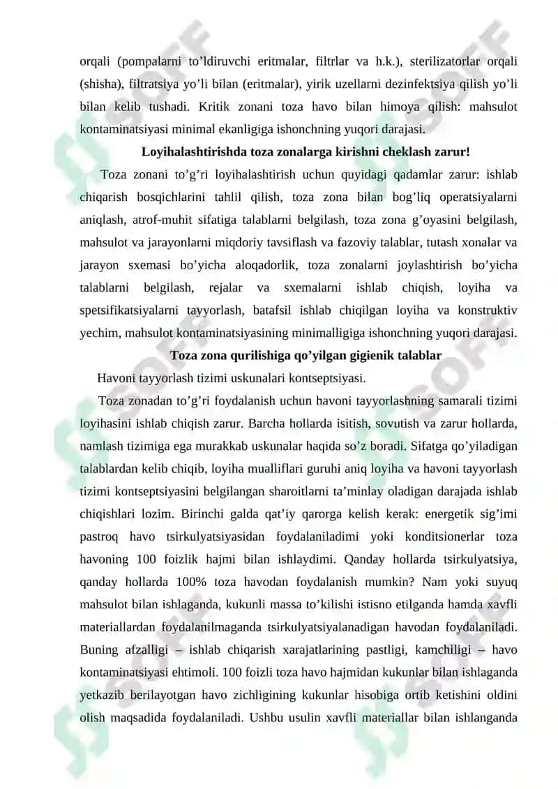 GEP Good Engineering Practice farmatsevtik korxonalarni va dorixona muassasalarini qurilishiga qo’yilgan gigienik talablar 4