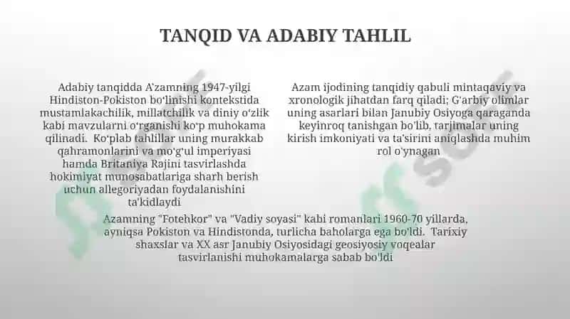 Miraziz A'zam hayoti va ijodi 4