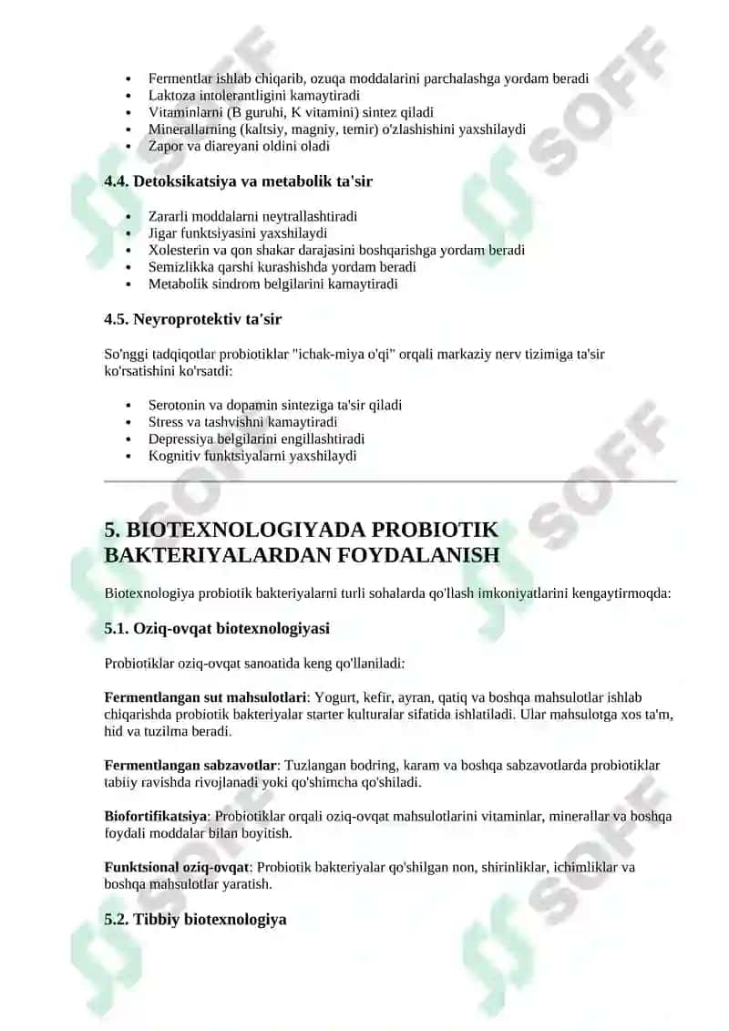 Probiotik Bakteriyalar va Biotehnologiya 4