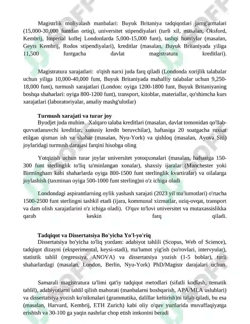 Magistratura va doktorantura dasturlari 4