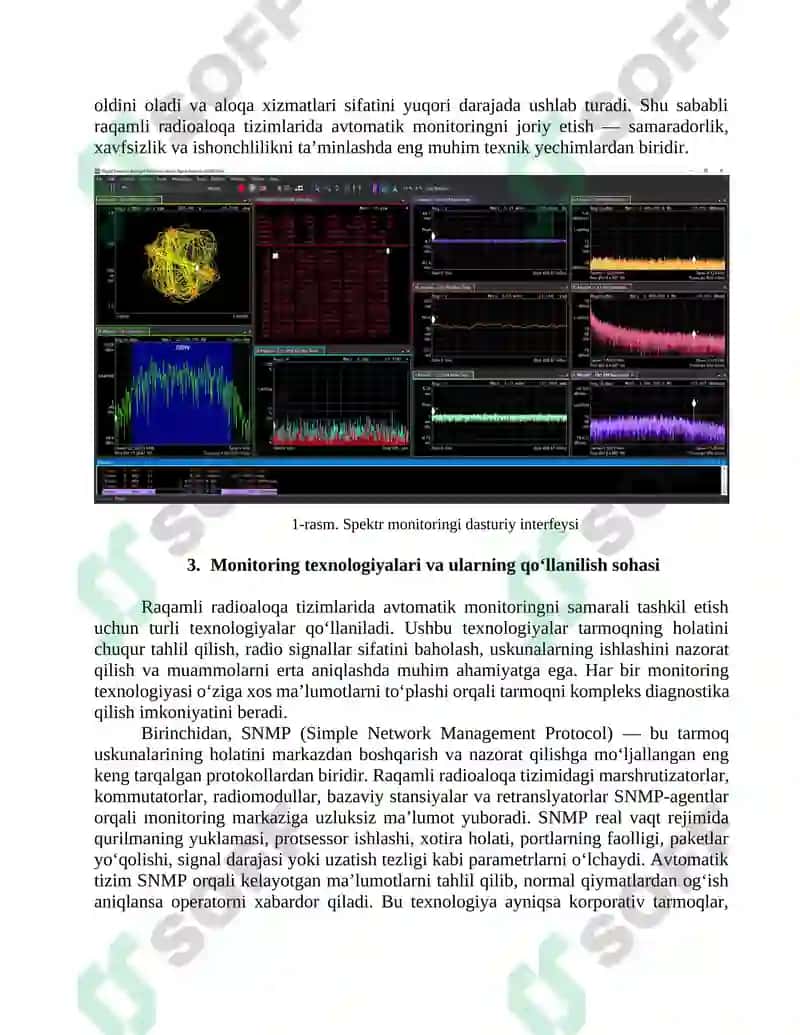 Raqamli radioaloqa tizimlarining avtomatik monitoringi va diagnostikasi 4