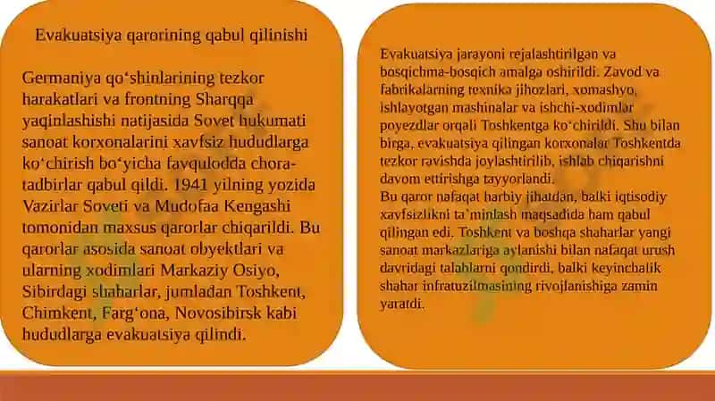 Evakuatsiya va sanoatkorxonalari 4