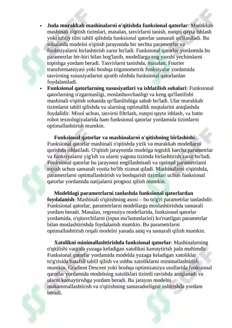 Mashinali o'qitishda funksional qatorlar tatbiqlari 4