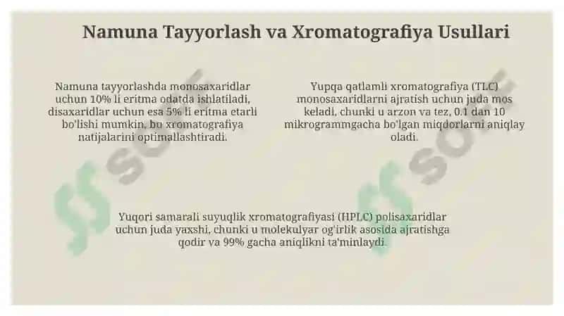 Monosaxaridlar, Disaxaridlar va Polisaxaridlar: Umumiy Testlar va Reaktivlar 4