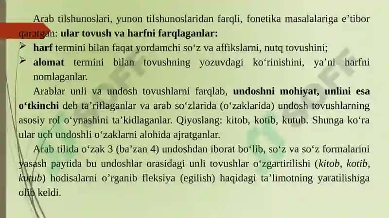 O‘rta Asrlarda Arabva O‘rta Osiyotilshunosligi 4