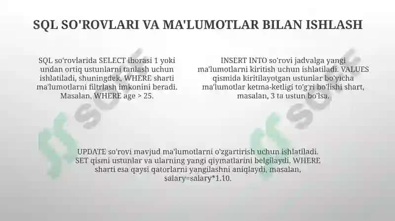 Python Ma'lumotlar Bazalari bilan Ishlash Asoslari 4