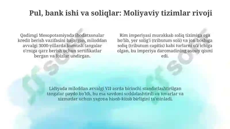 Qadimgi dunyo iqtisodiy gʻoyalari 4
