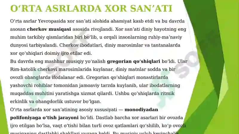 YEVROPADA XOR SANʼATINING  RIVOJLANISH TARIXI 4