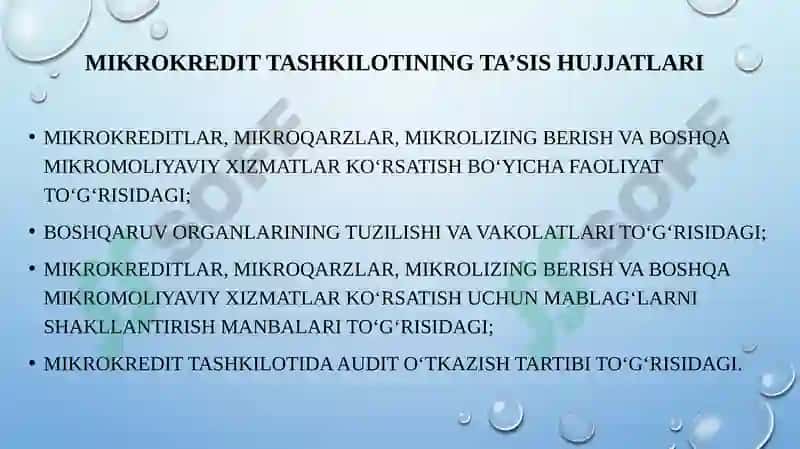 Mikrokredit Tashkilotlarini Tashkilitish 4