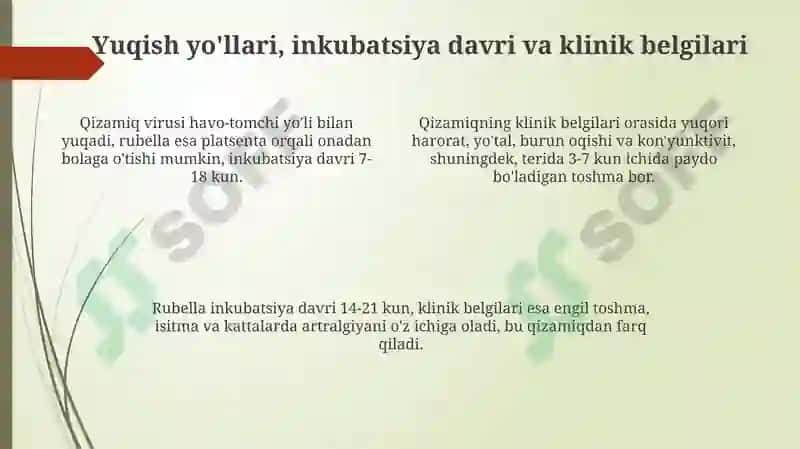 Qizamiq va qizilcha qo'zg'atuvchilari 4
