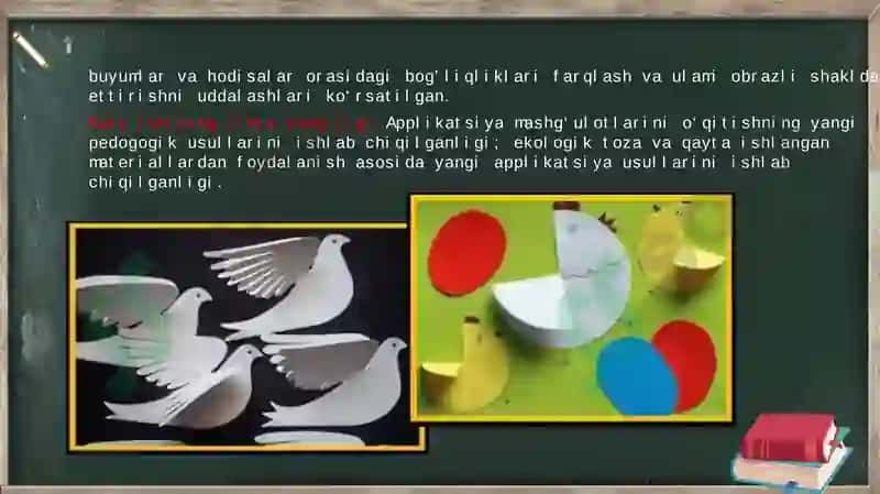 Applikatsiyaga oʻrgatishning vazifalari. MTTning yosh guruhlarida applikatsiyaga oʻrgatishning metodlari 4