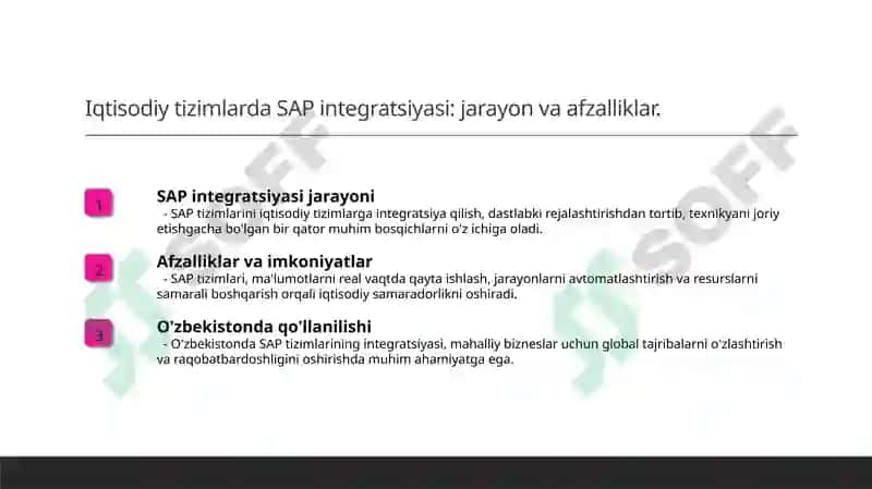 SAP tizimlari va iqtisodiy rivojlanish 4