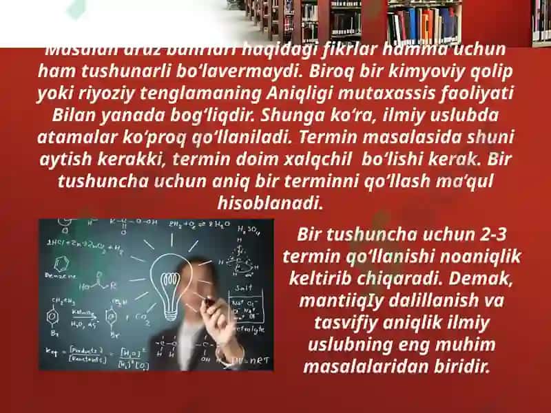 Ilmiy uslub va uning xususiyatlari 4