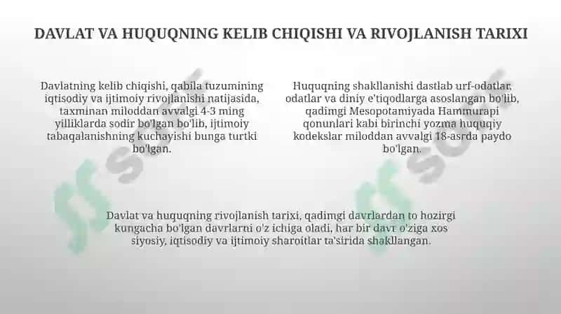 Davlat va huquq nazariyasi 4