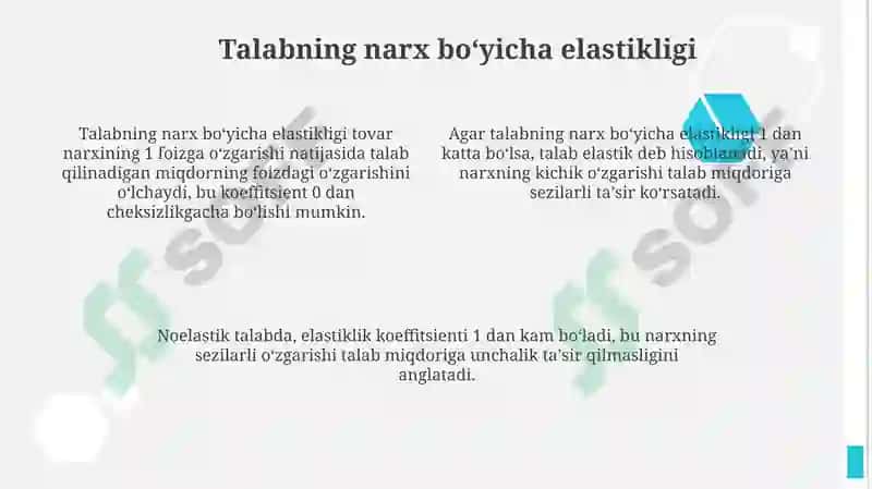Elastiklik tushunchasi va uning turlari 4