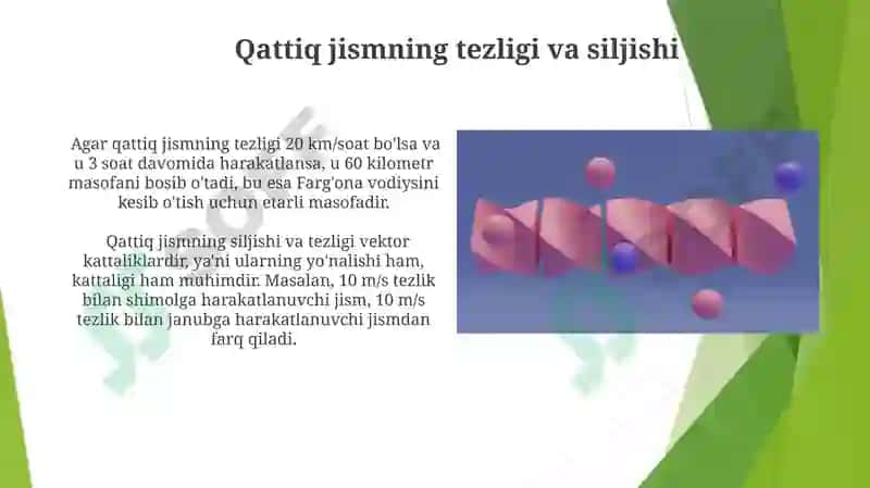 Qattiq jismning tekis parallel harakati 4