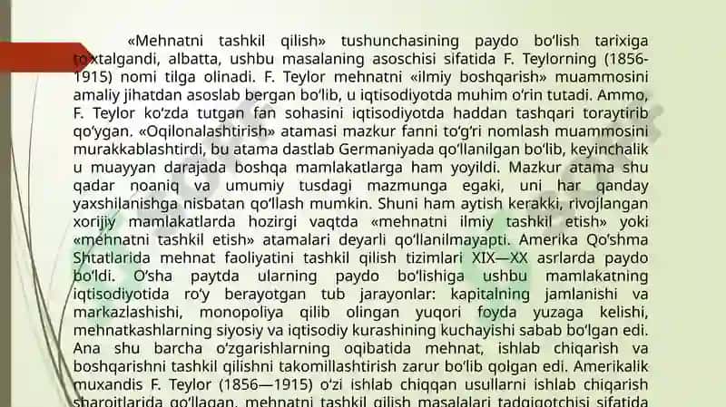 "TASHKILOT PERSONAL MEHNATINI TASHKIL ETISHNING XUSUSIYATLARI" 4