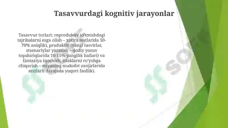 Xayol jarayonlari va xayol turlari 4