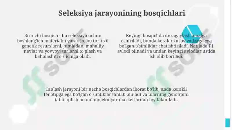 O'simlik seleksiyasi 4