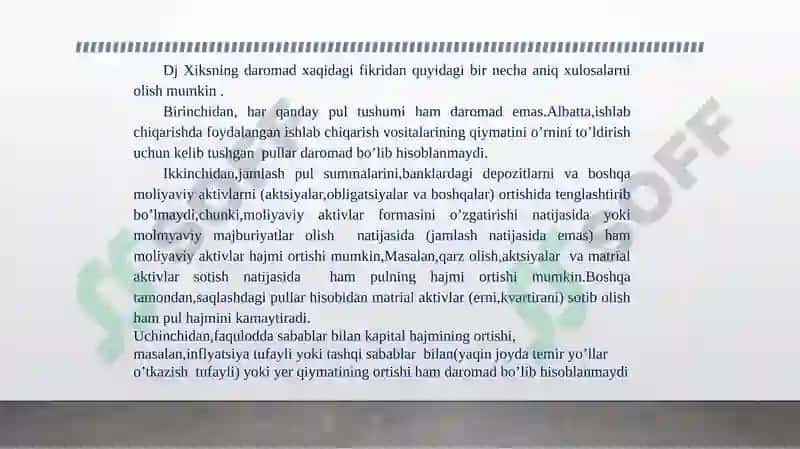 Milliy daromad va milliy hisoblar tizimidagi boshqa daromad ko'rsatgichlari 4