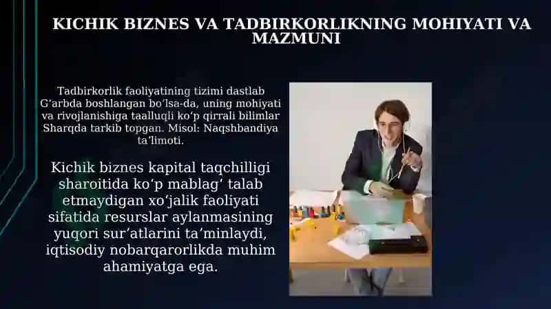 KBXT (kichik biznes va xususiy tadbirkorlik) 4