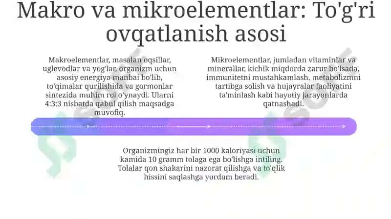 Sog'lom vazn uchun kalit: Kaloriyalar va muvozanat 4