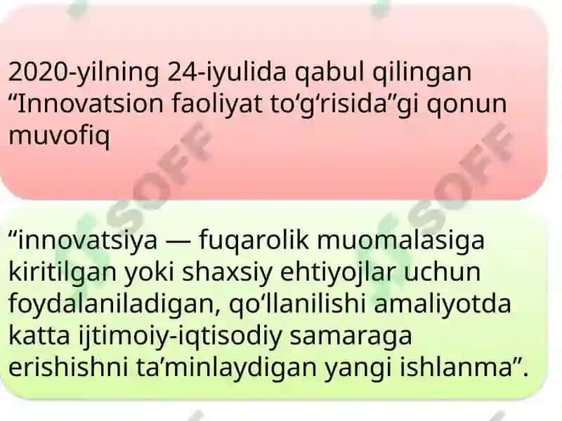 ИҚТИСОДИЁТДА ИННОВАЦИОН ФАОЛИЯТНИ ЎЗИГА ХОС ХУСУСИЯТЛАРИ 4