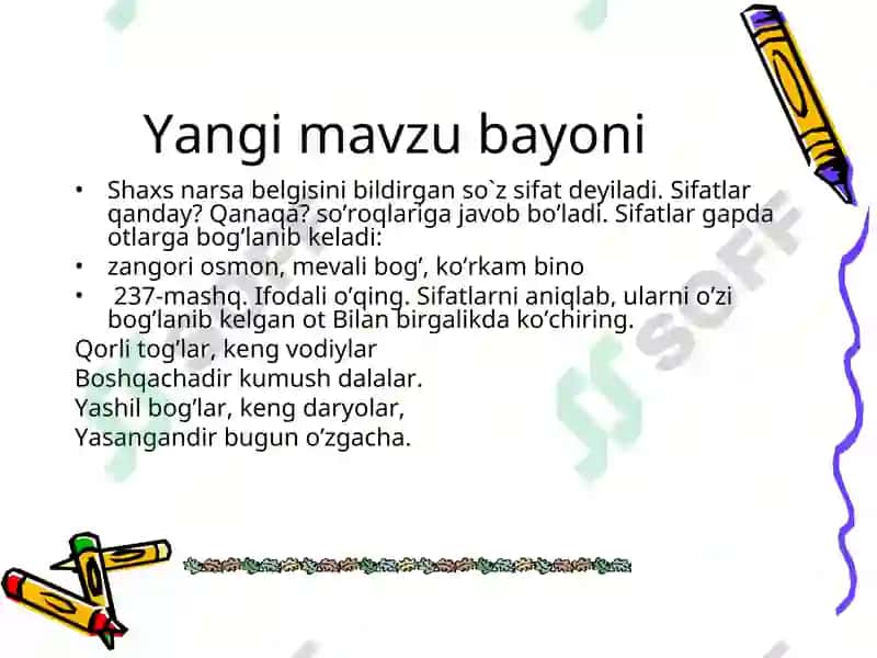 Sifat so‘z turkumi 4